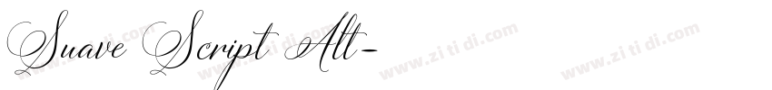 Suave Script Alt字体转换